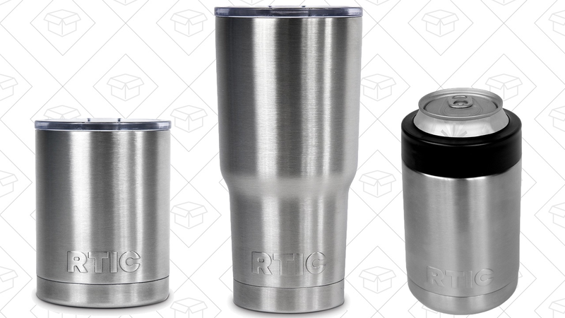 RTIC 20 oz. Tumbler, $10 (check third party sellers) | RTIC 10 oz. Lowball, $10 | RTIC Can Cooler, $10 (check third party sellers)